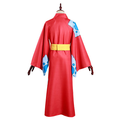 Wano Country Monkey D Luffy Kimono Cosplay Costume