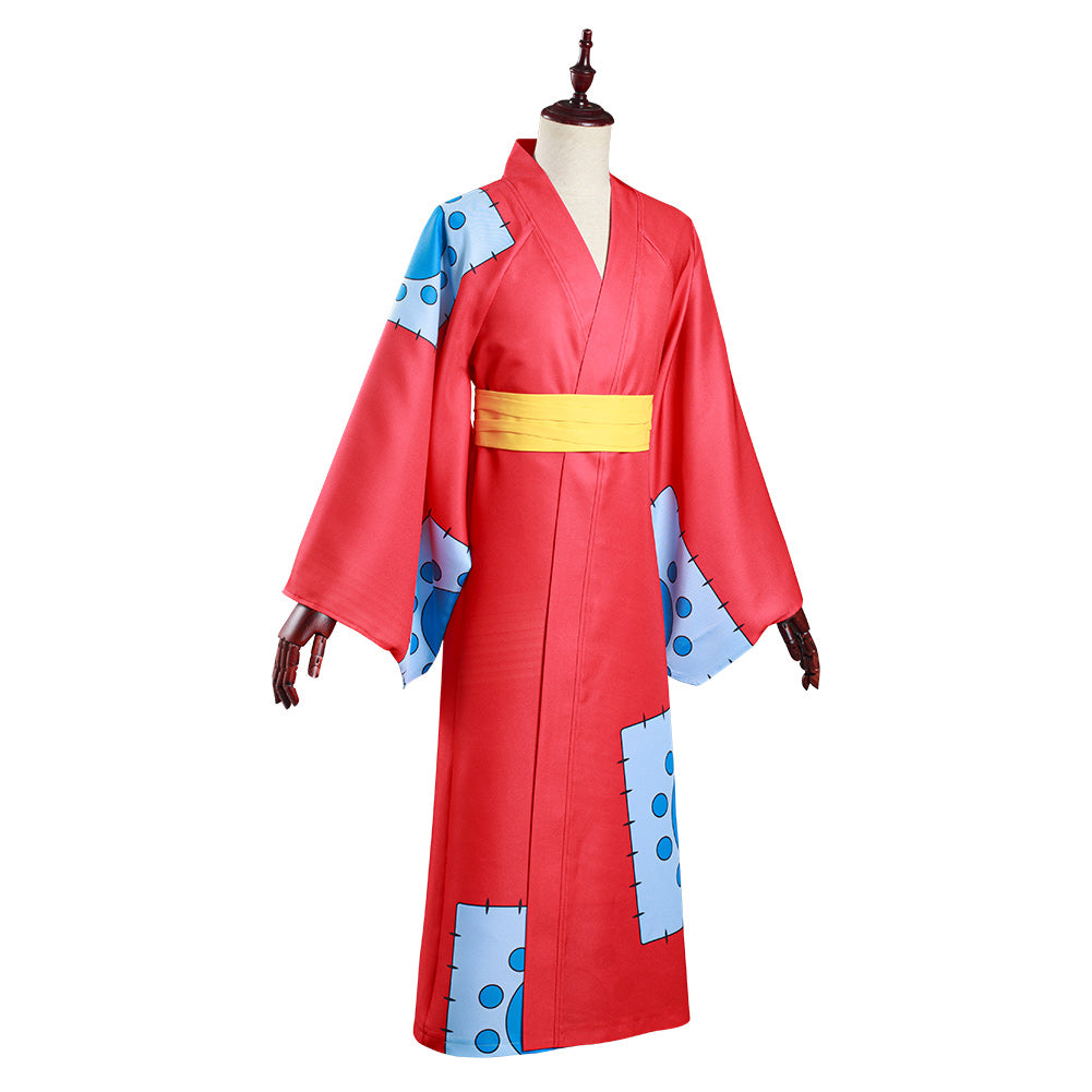 Wano Country Monkey D Luffy Kimono Cosplay Costume