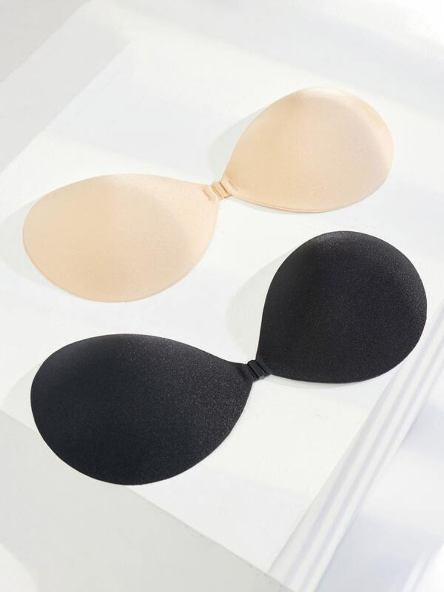 Pack Of 2 Front Close Self Adhesive Bra