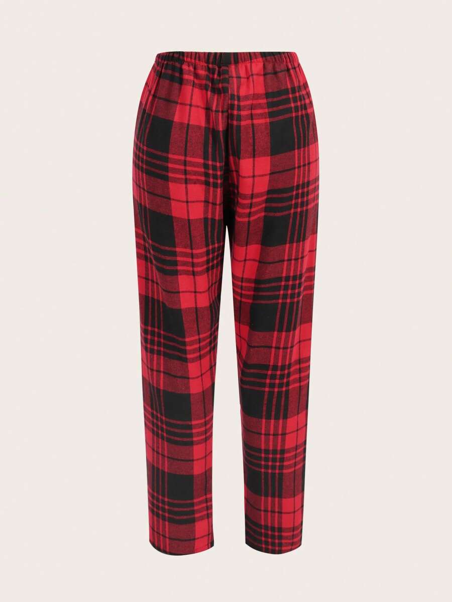 Pack Of 3 Plaid Print Sleep Pants