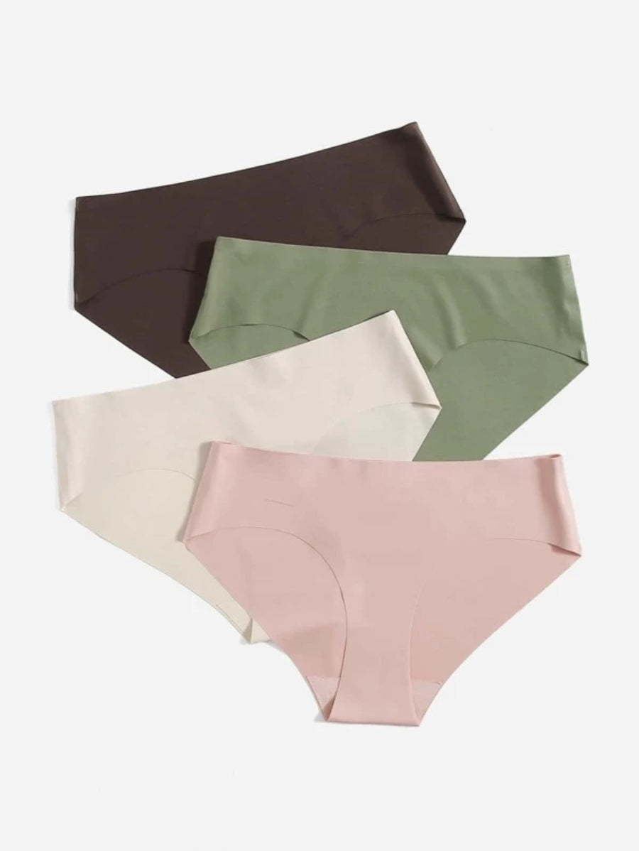 Pack Of 4 Plain Panty Set