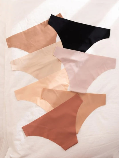 Pack Of 7 Solid No Show Panty Set