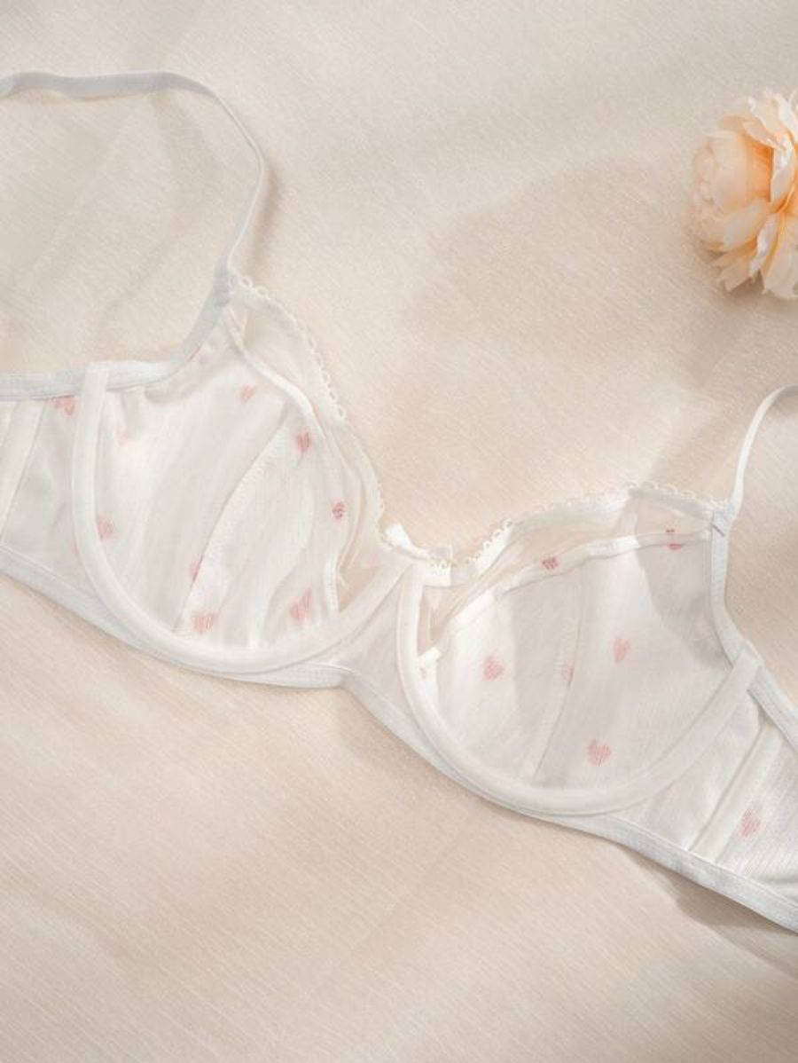 Printed Design Underwire Bra