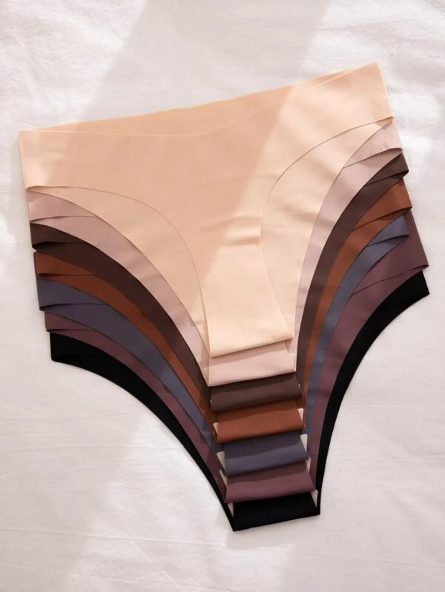 Set Of 7 Plain No Show Panty