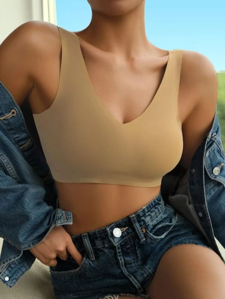 Solid Design Wireless Bra