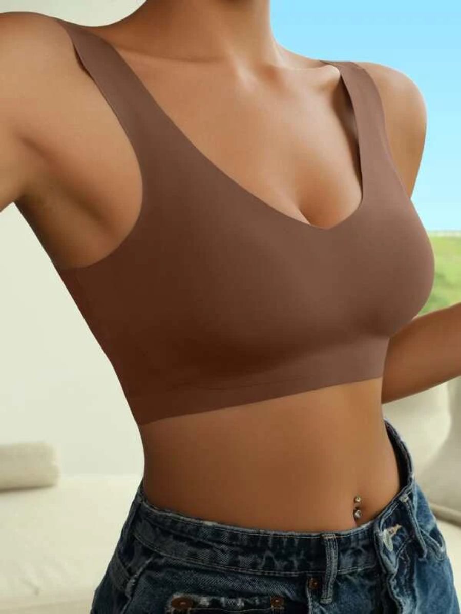 Solid Design Wireless Bra