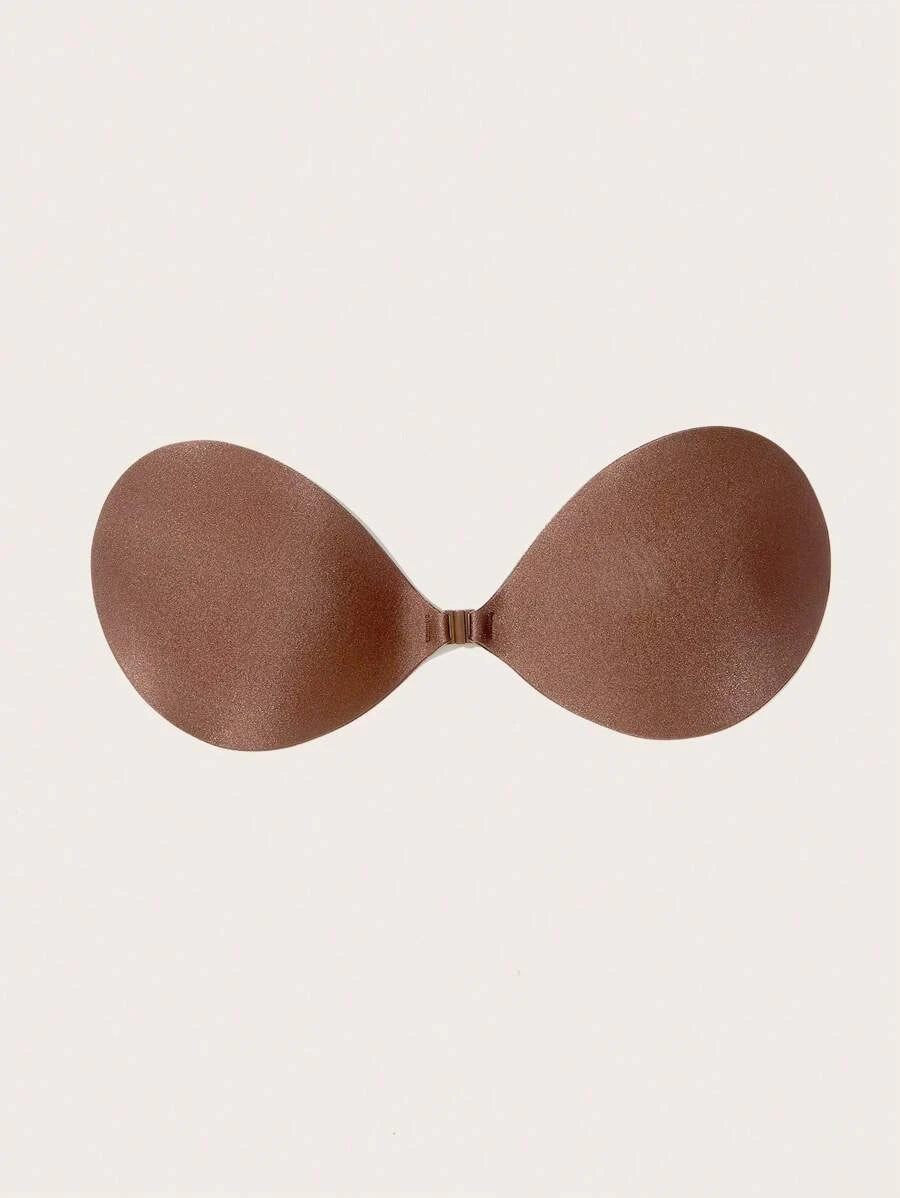 Solid Self Adhesive Bra Brown