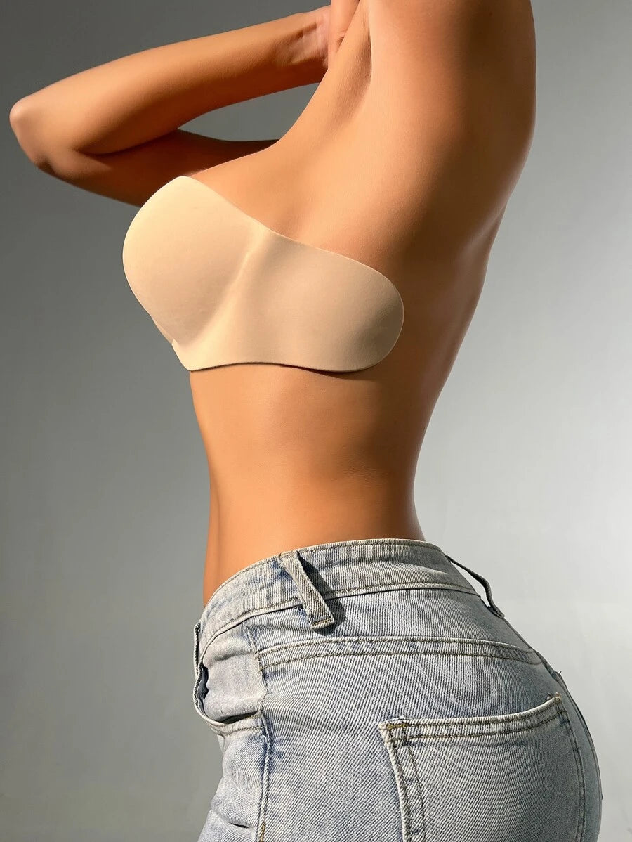 Solid Self Adhesive Strapless Bra