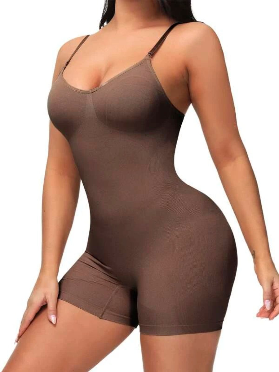 Solid Shapewear Casual Bodysuit