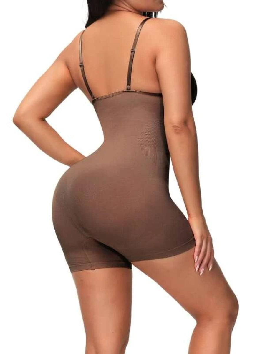 Solid Shapewear Casual Bodysuit