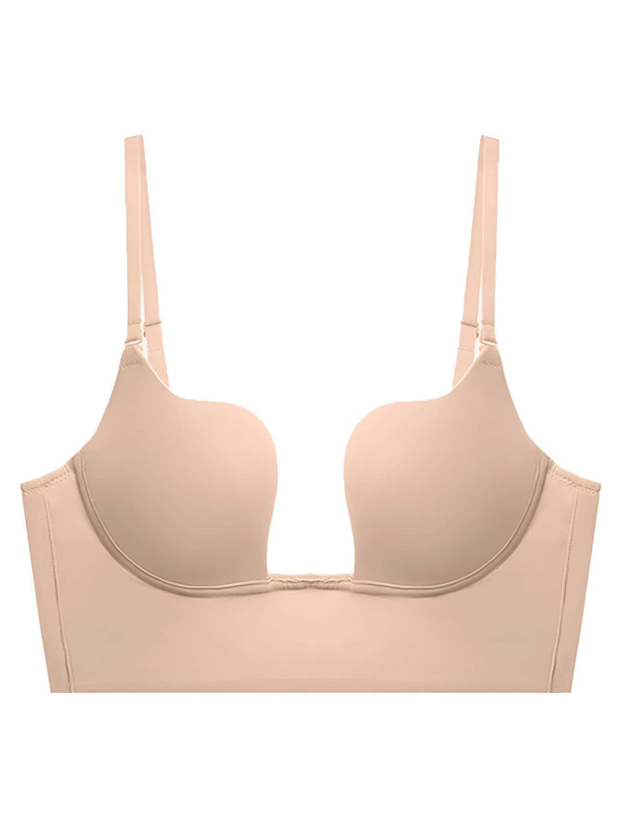 Solid Underwire Bra Beige