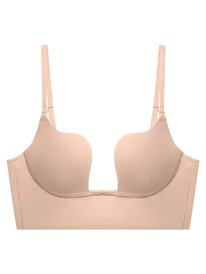 Solid Underwire Bra Beige