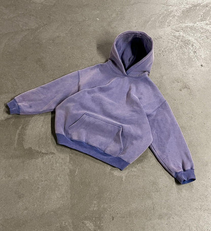 Street Style Essential Hoodie Purple