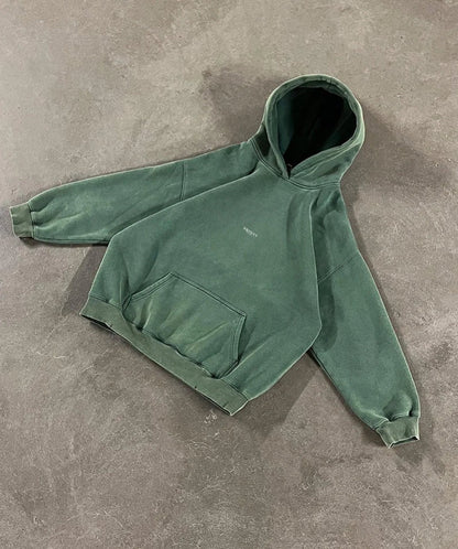 Street Style Essential Hoodie Green