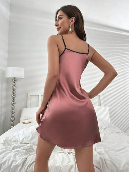 Stretchable Satin Cami Night Dress