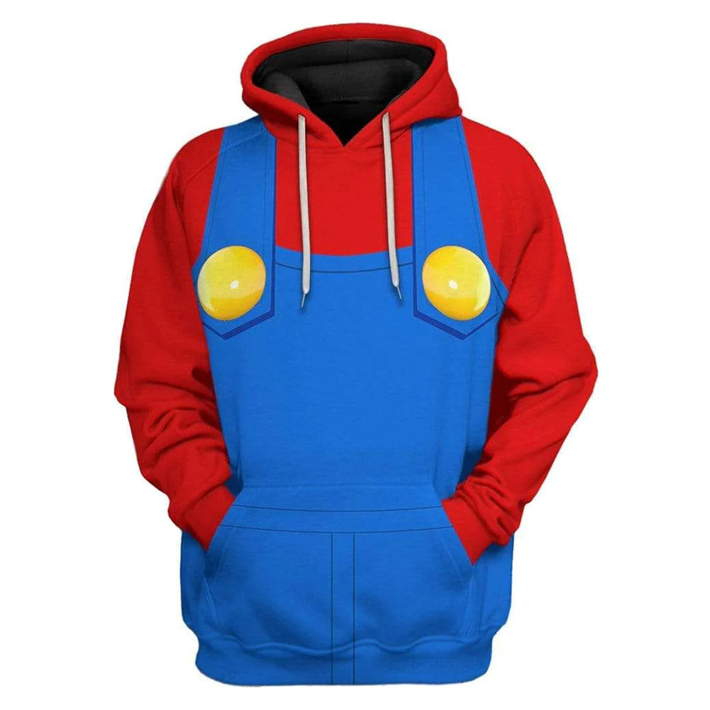 Super Mario Themed Hoodie 2XL