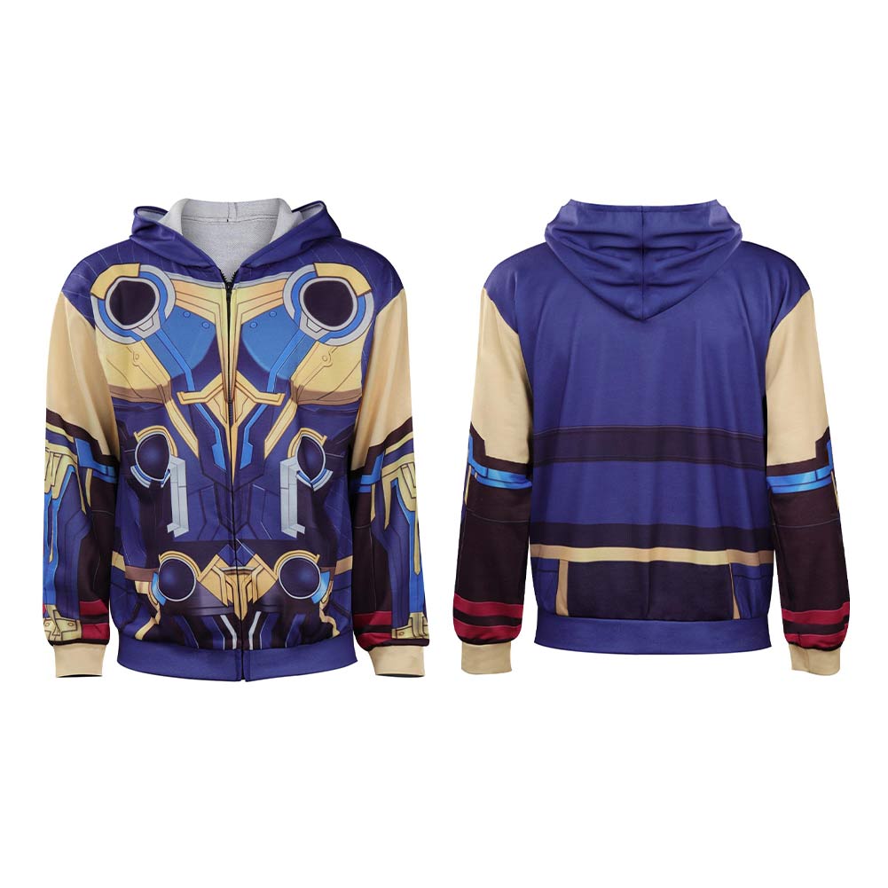 Thor 4 Printed Hoodie Cosplay Costume