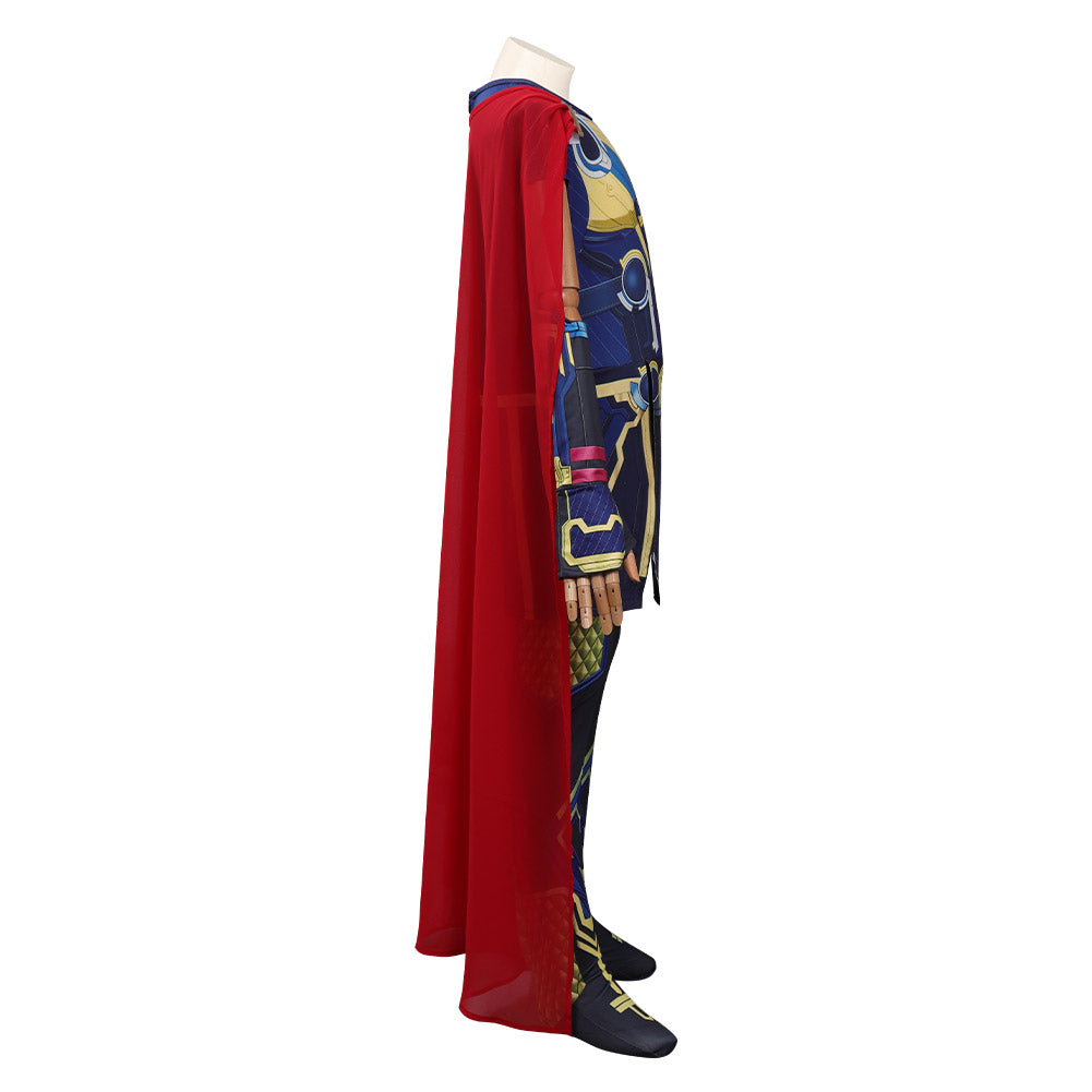 Thor Cosplay Costume With Cloak For Kids