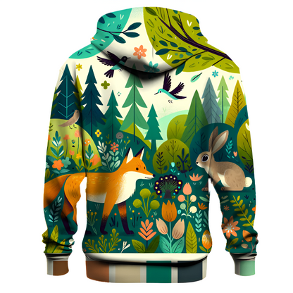 Whimsical Woodland Creatures Hoodie