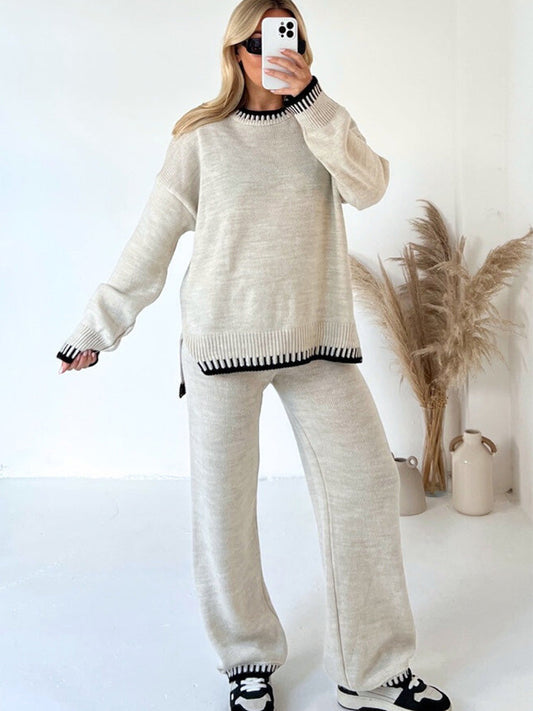 Knitted Winter Suit Beige