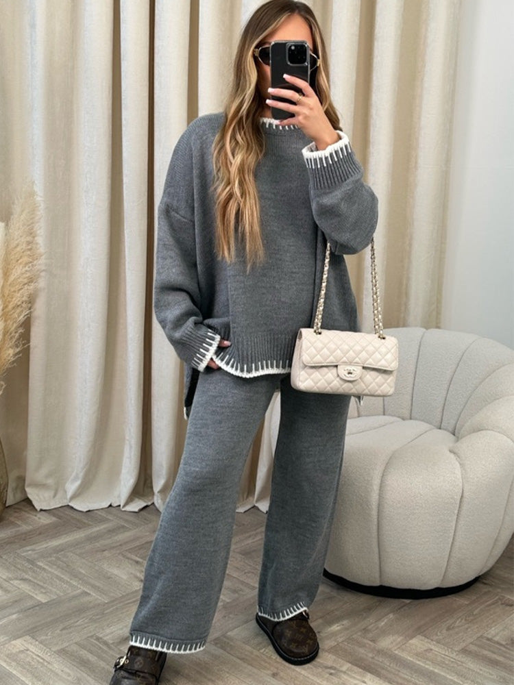 Knitted Winter Suit Gray