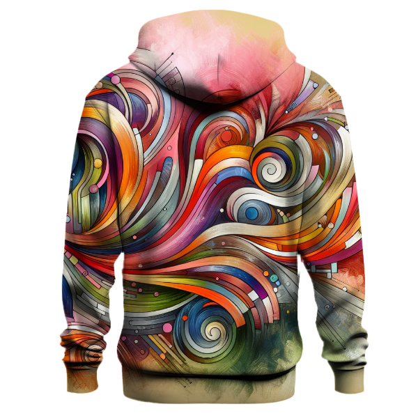 Abstract Artistic Blooms Hoodie