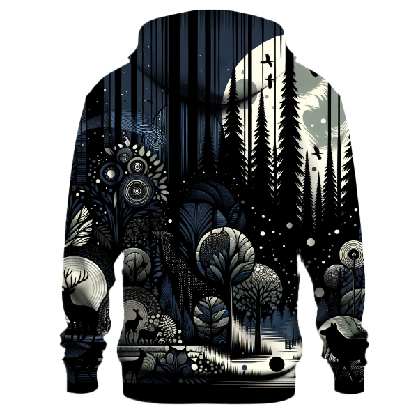 Mysterious Forest Shadows Hoodie