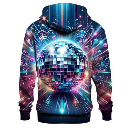 Retro Disco Ball Reflections Hoodie