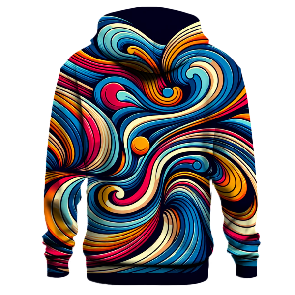 70s Groove Waves Hoodie