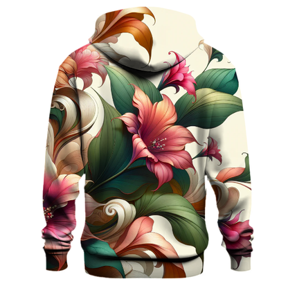 Abstract Floral Dreams Hoodie