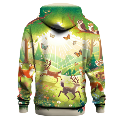 Whimsical Forest Animals Hoodie