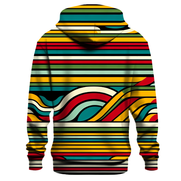 70s Retro Stripes Hoodie