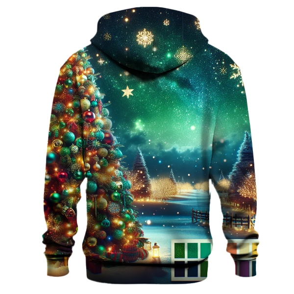 Starry Night Christmas Tree Hoodie