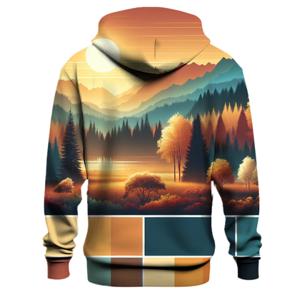 70s Inspired Nature Scene Hoodie