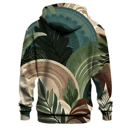 Forest Ferns Design Hoodie