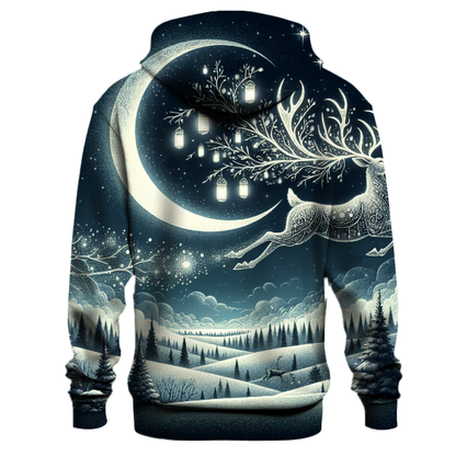 Starry Night Reindeer Parade Hoodie