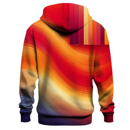 Cascading Sunset Glow Hoodie