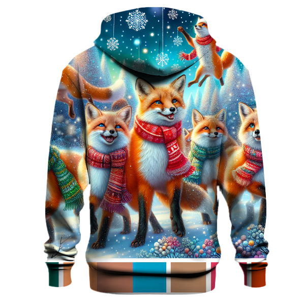 Yuletide Fox Friends Hoodie