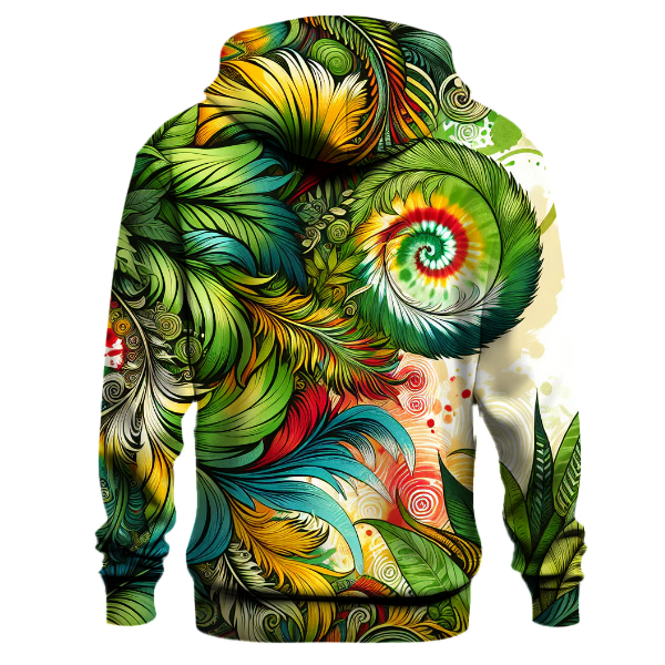 Tropical Rainforest Tie-Dye Hoodie