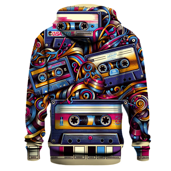 Abstract Cassette Groove Hoodie