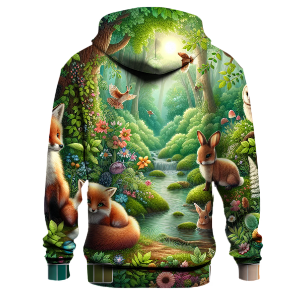 Enchanting Forest Fauna Hoodie