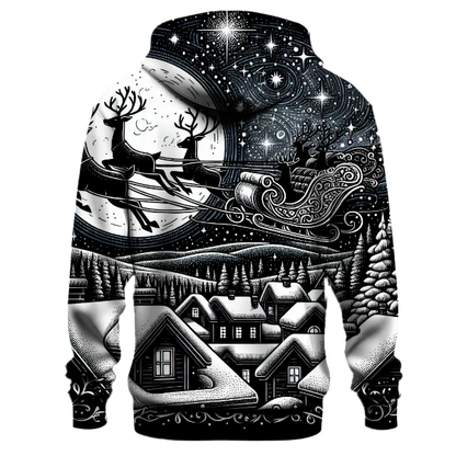 Santa's Starry Night Flight Hoodie