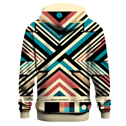 Abstract Chevron Fusion Hoodie