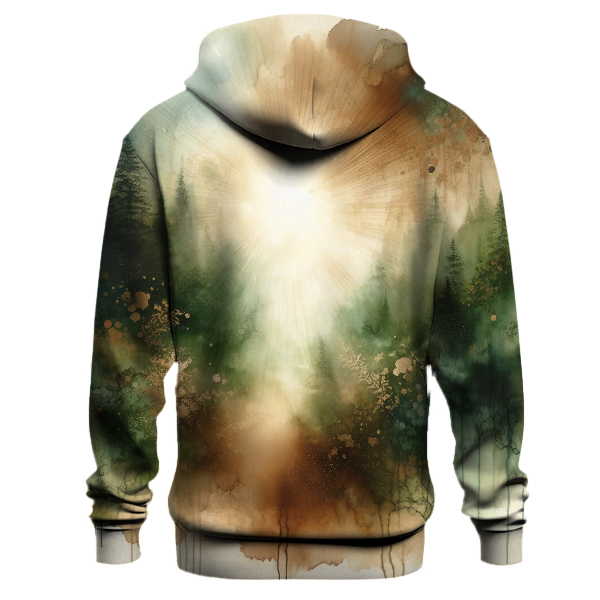 Forest Canopy Tie-dye Design Hoodie