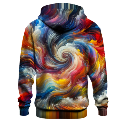 Abstract Expressionist Splash Hoodie