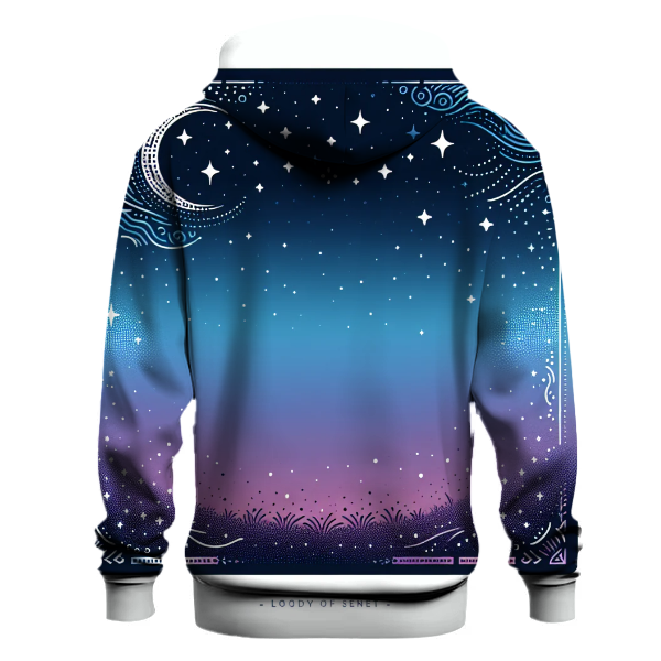 Starry Bliss Gradient Design Hoodie