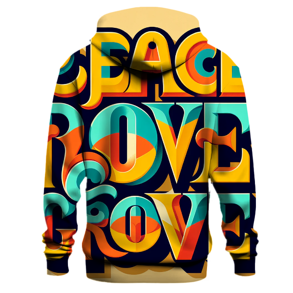 70s Retro Typography Hoodie