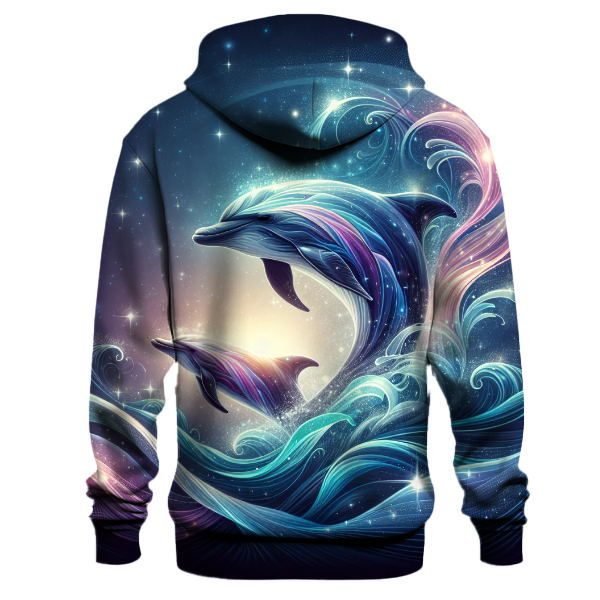 Cosmic Dolphin Symphony Hoodie