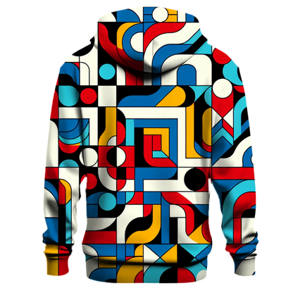 Abstract 70s Geometric Hoodie