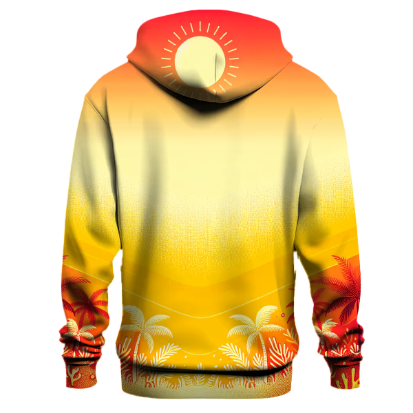 Fiery Coral Dreamscape Hoodie